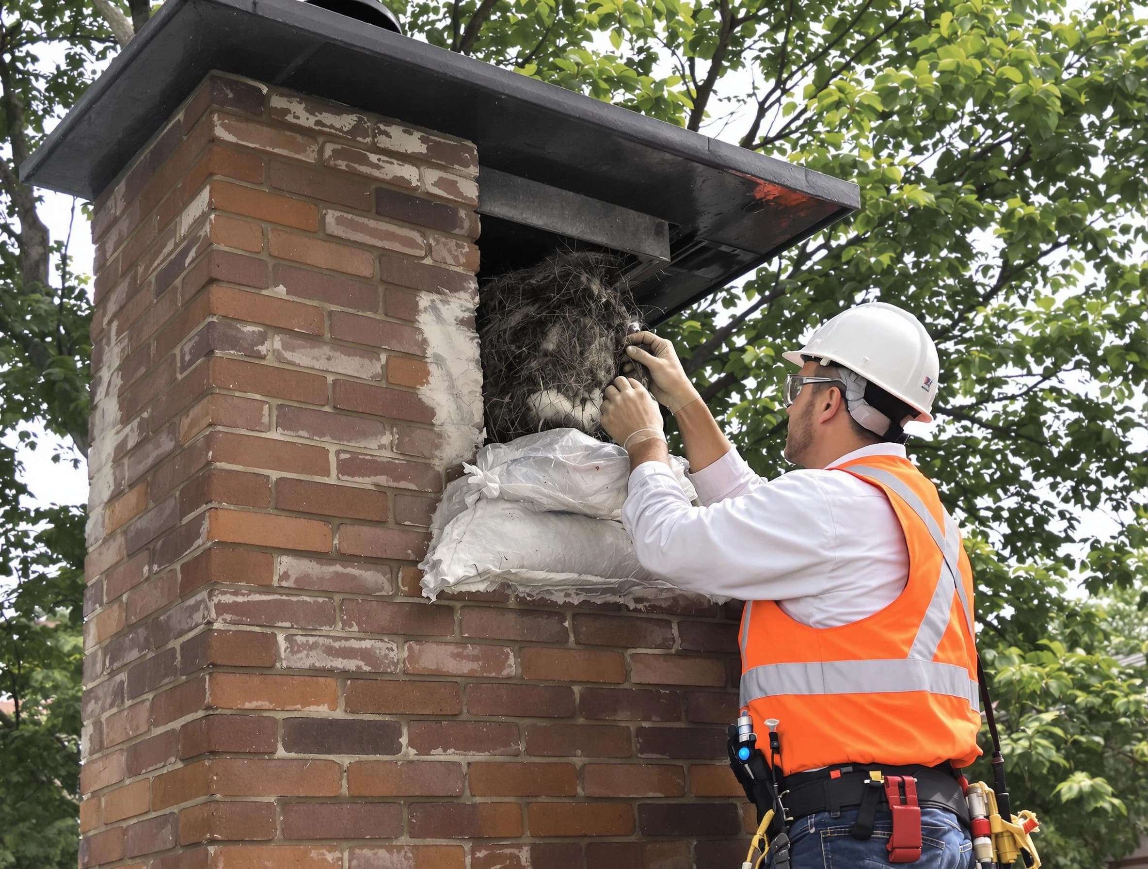 Humane removal of debris and animals by Freehold Chimney Sweep in Freehold, NJ