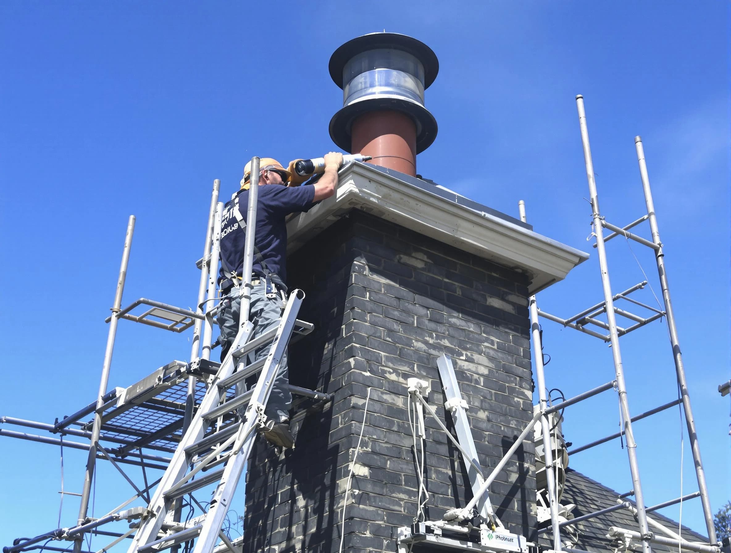 Sturdy chimney crown finished by Freehold Chimney Sweep in Freehold, NJ