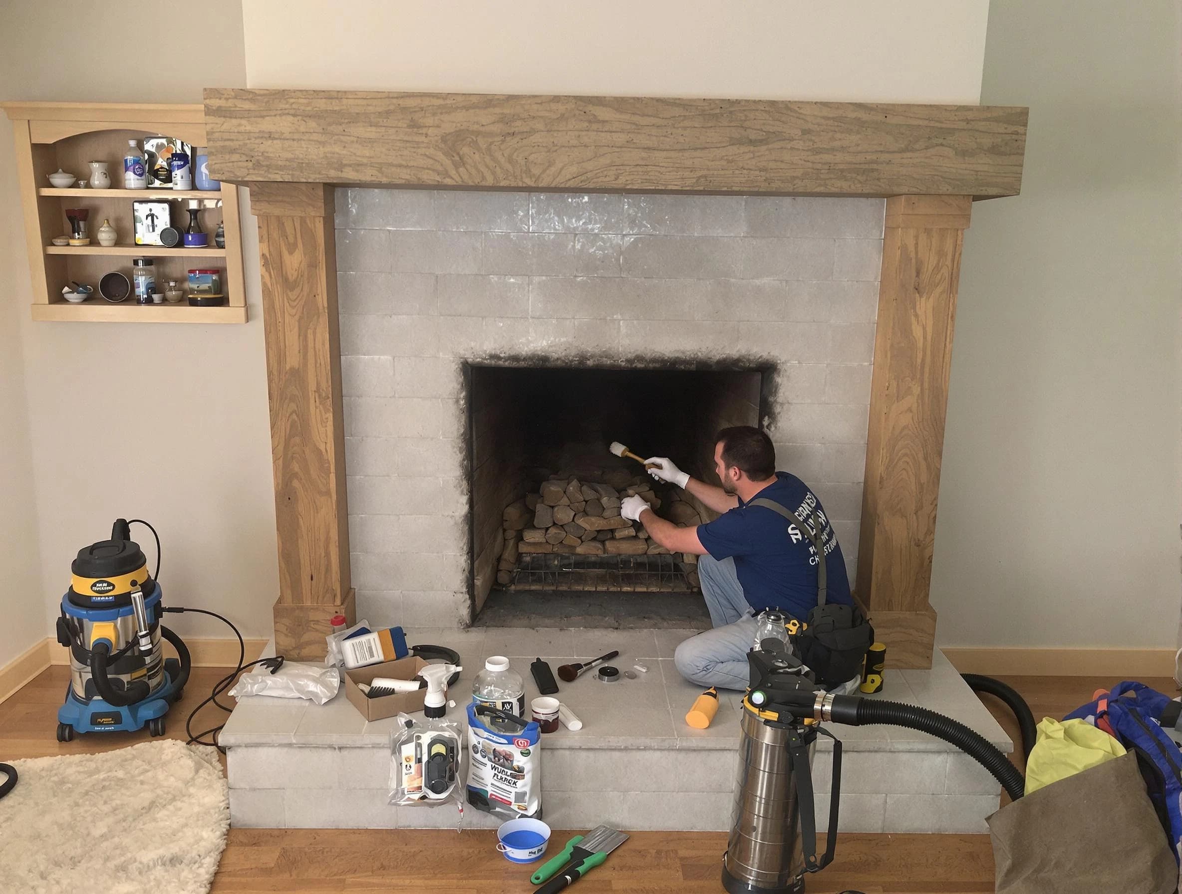 Detailed creosote removal process by Freehold Chimney Sweep in Freehold, NJ