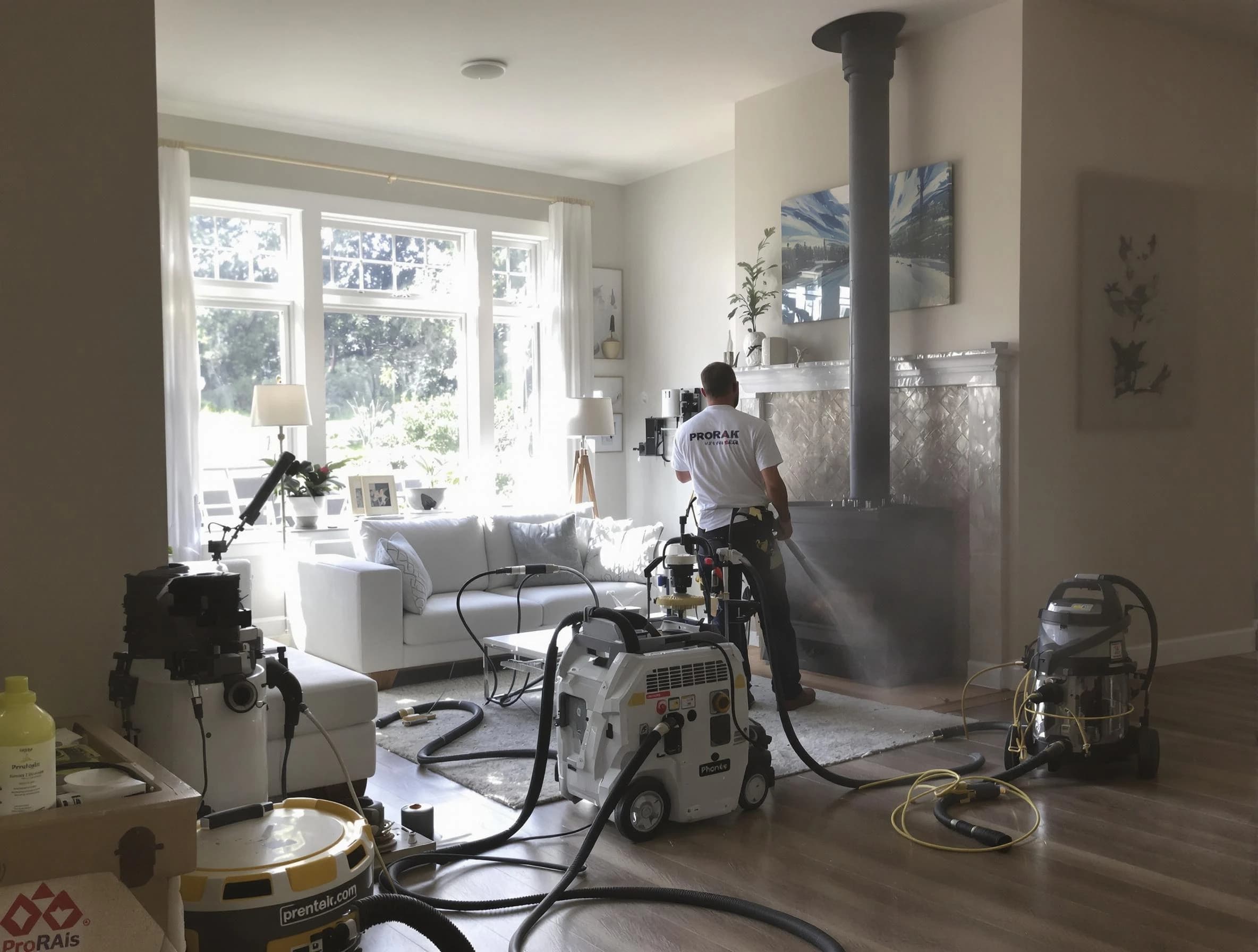 Soot removal service by Freehold Chimney Sweep for a fireplace in Freehold, NJ