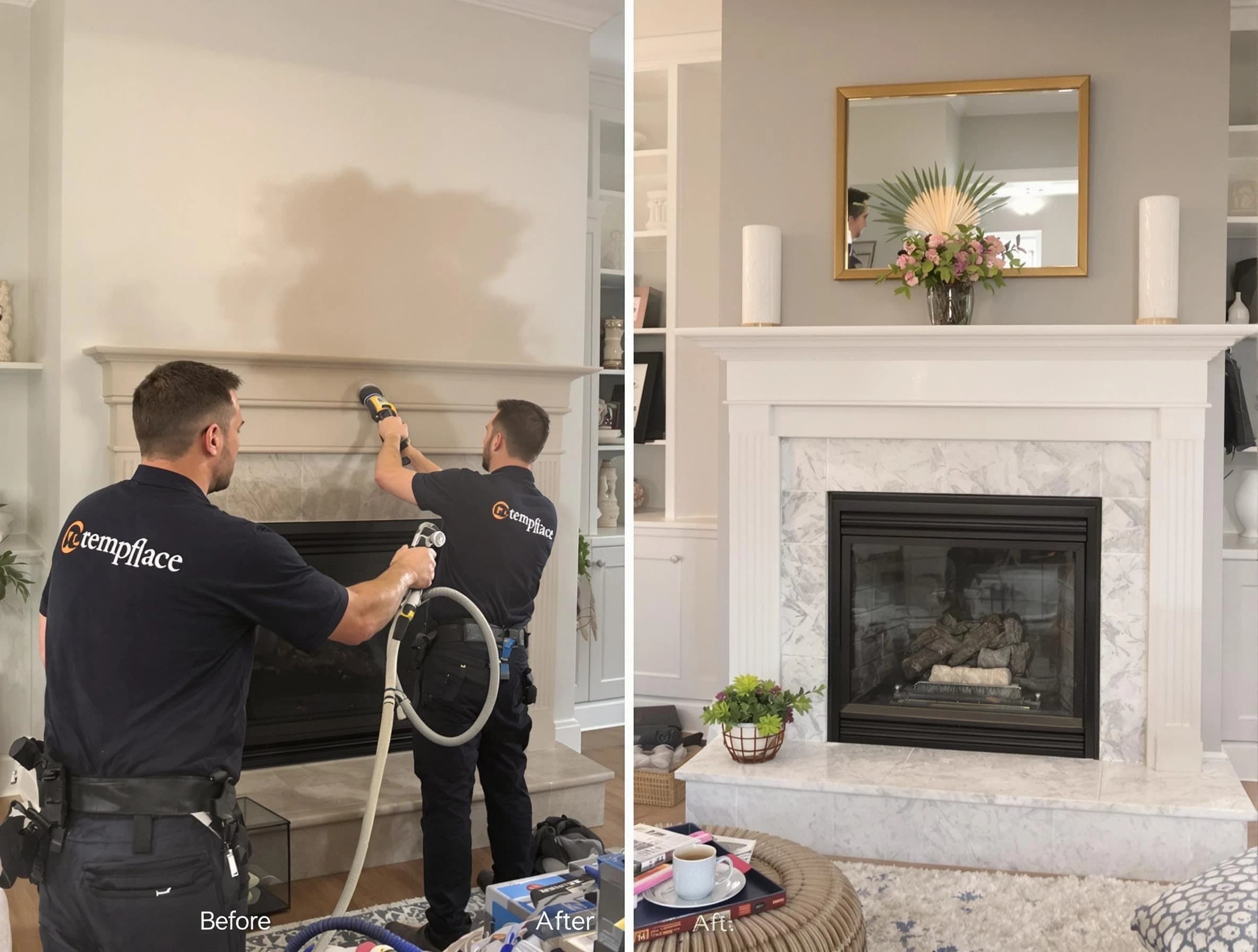 Professional soot removal by Freehold Chimney Sweep team in Freehold, NJ